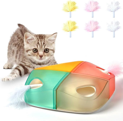 DilloFeather™ - Automatic cat toy with feathers